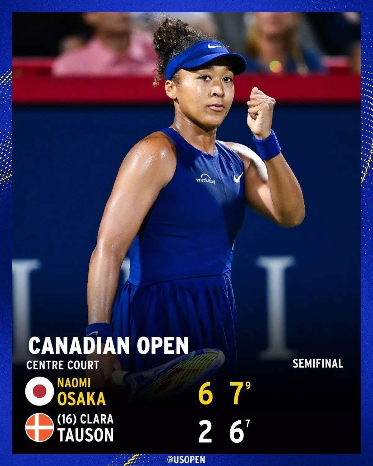 El resurgir de Osaka: derrota a Tauson en Montreal y jugará su primera final de Masters 1.000 en tres años