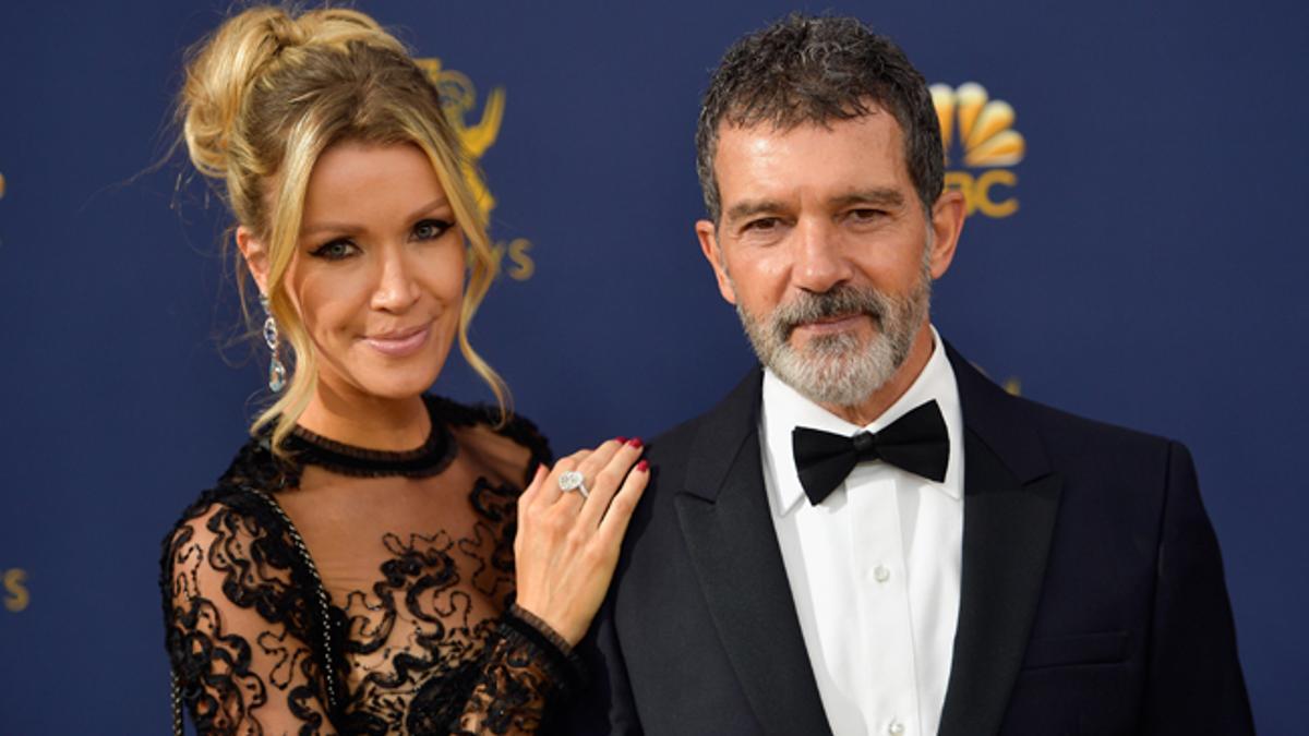 Antonio Banderas y Nikole Kimpel