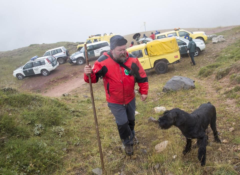 Rescate del montañero desaparecido en Somiedo