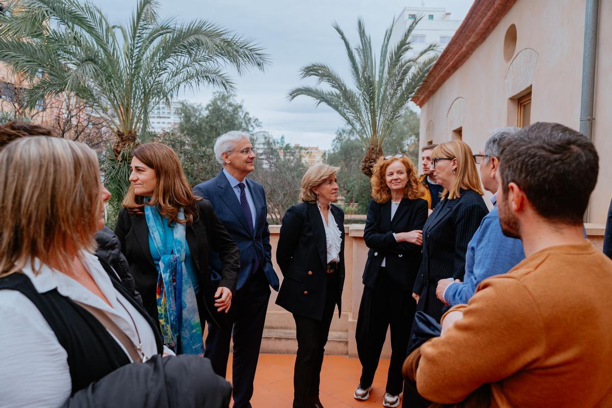 Un moment de la visita a l'Alqueria Julià.