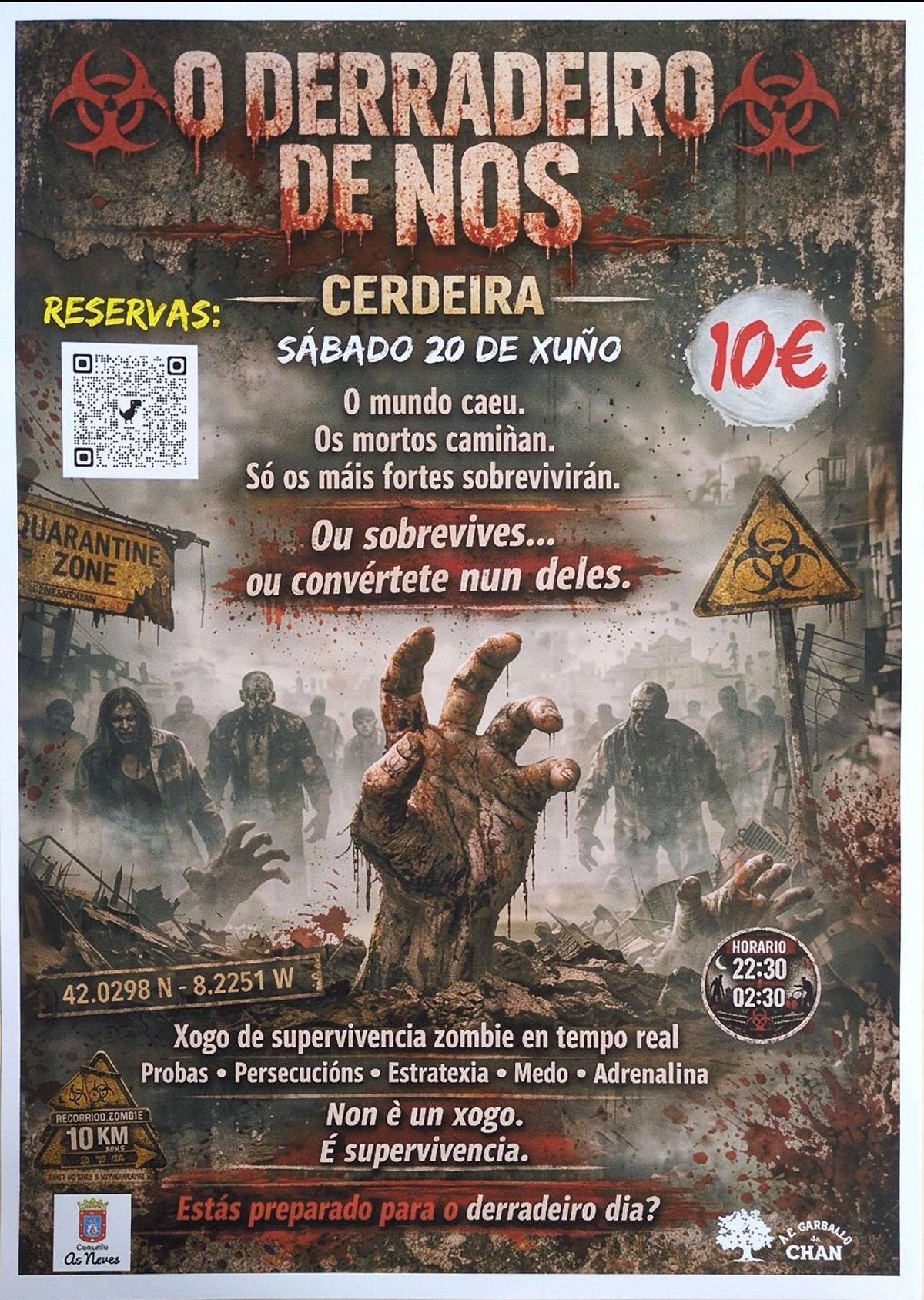 El cartel de la aventura.