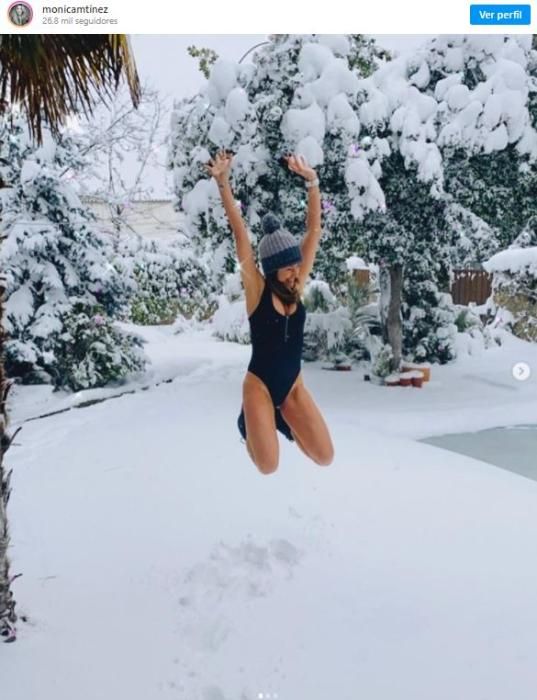 Los famosos se desnudan por la nieve en Instagram