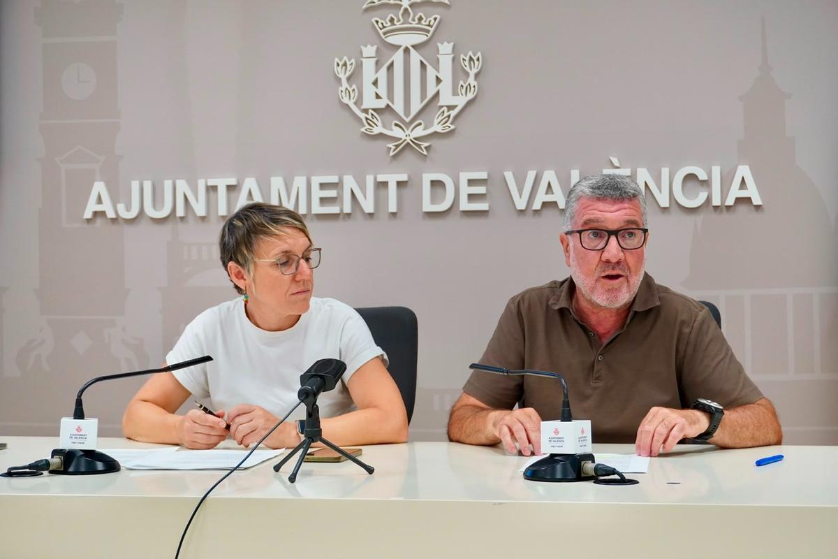 Papi Robles y Ferran Puchades en rueda de prensa