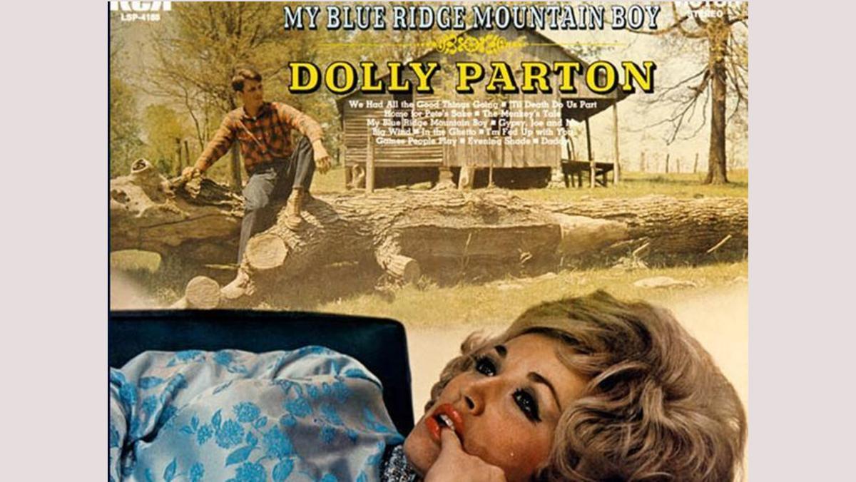 Portada del disco de Dolly Parton 'My Blue Ridge Mountain Boy’, publicado en 1969. El chico de la camisa de cuadros es su marido, Carl Dean.