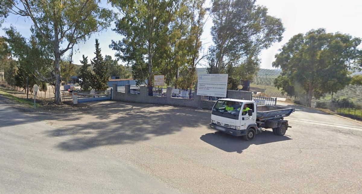 Actual planta de transferencia de residuos de Epremasa en Montoro.