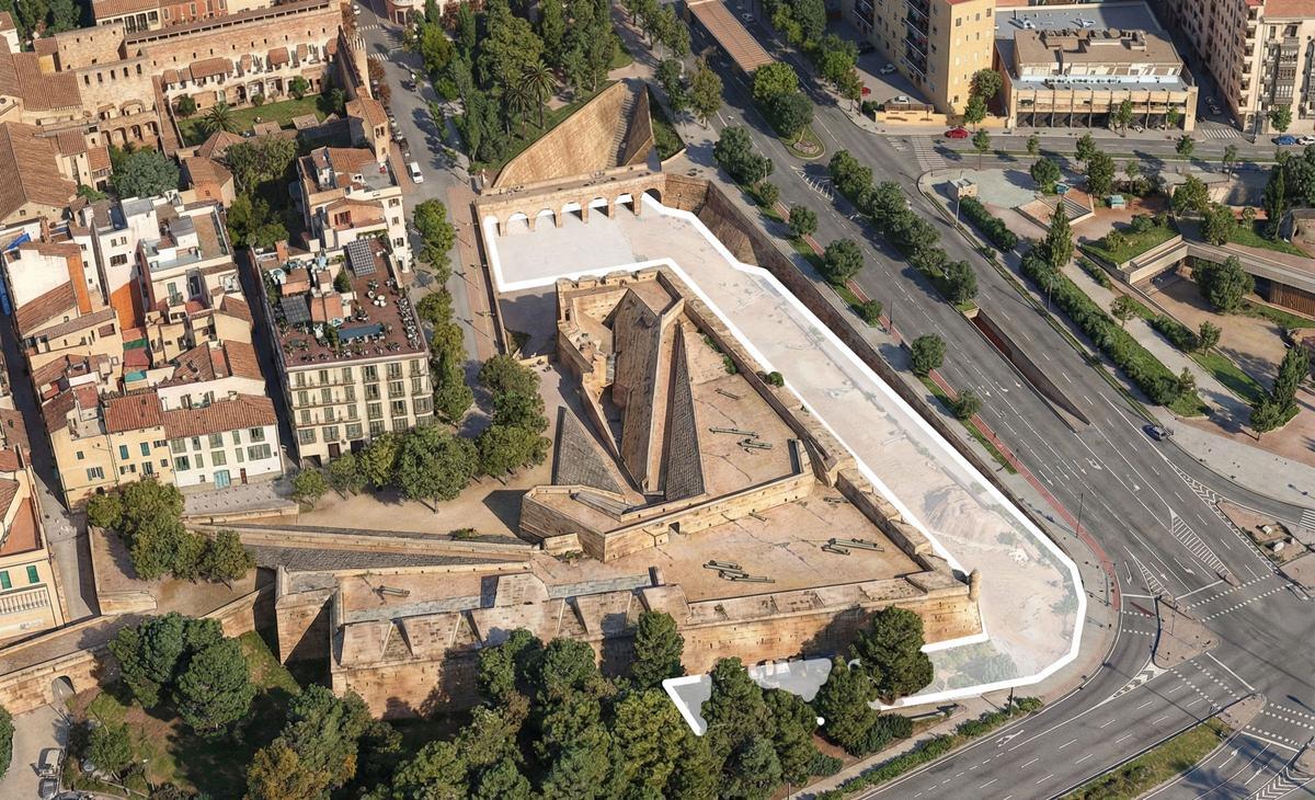 El astillero de la Calatrava ocupaba el actual foso del Baluard del Príncep.