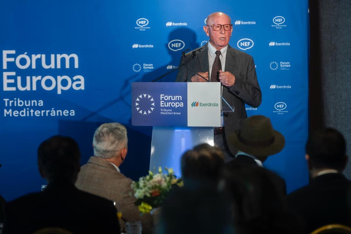 Cristóbal Aguado, durante su intervención en Fórum Europa, este lunes, en el Hotel Las Arenas.