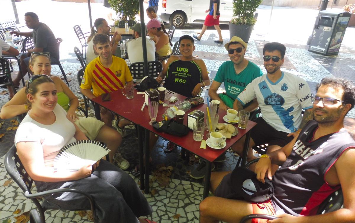 Grupo de amigos de Barcelona.