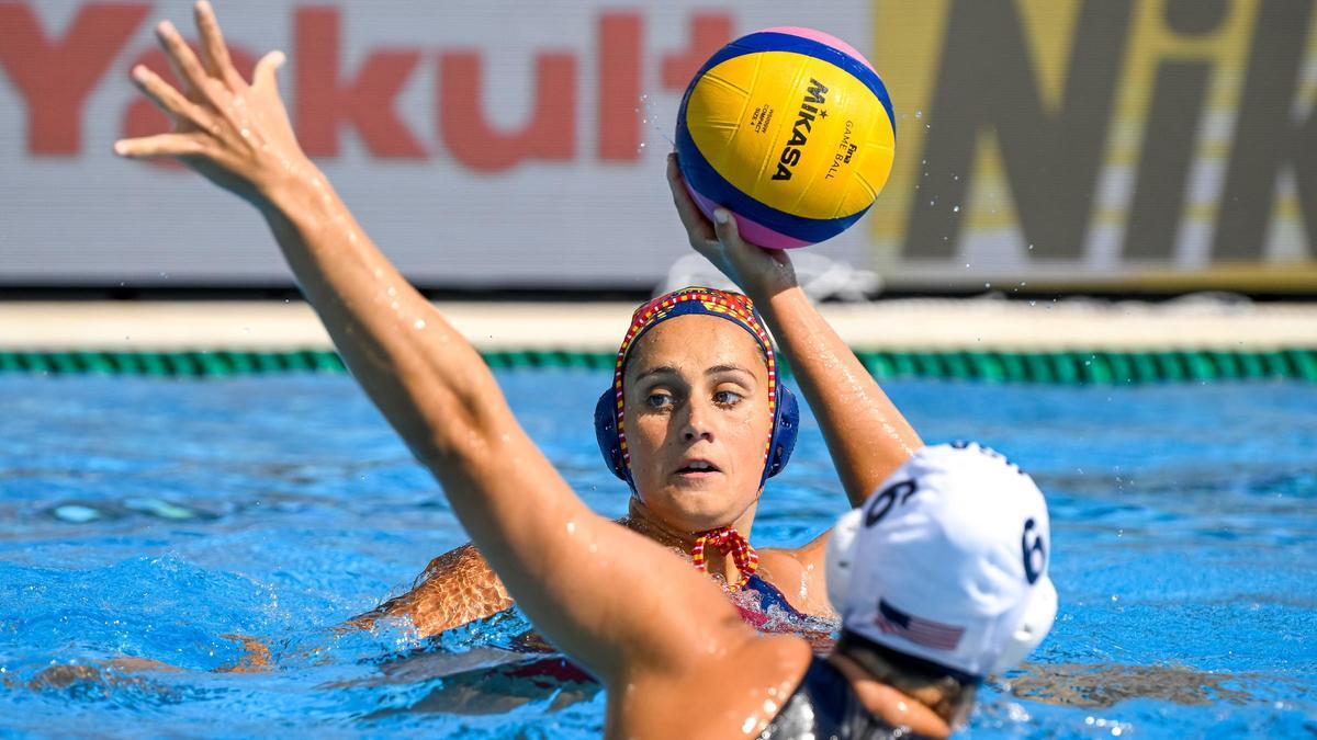 Judith Forca durante el partido.