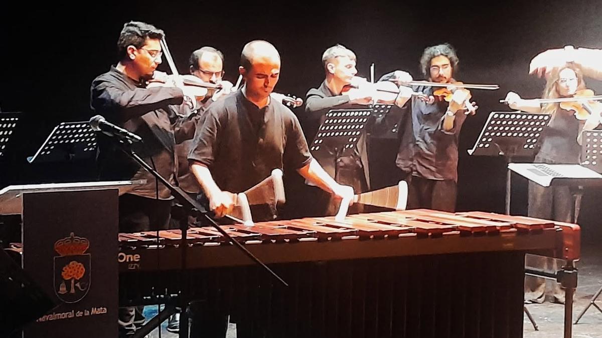 Una actuación musical en Navalmoral, en una imagen de archivo.
