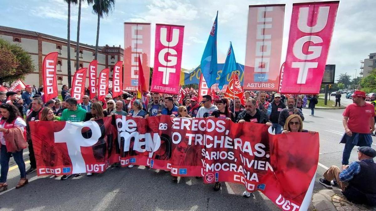 VÍDEO: Así fue la manifestación del 1 de mayo, Día del Trabajador, en Gijón