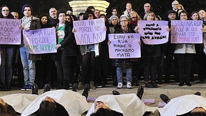 Manifestación contra la violencia de género.