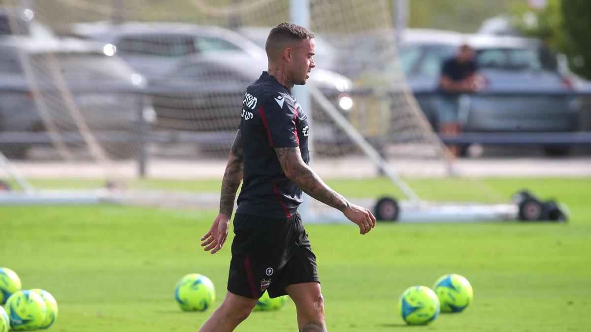 El ‘Pistolero’, en un entrenamiento en Buñol