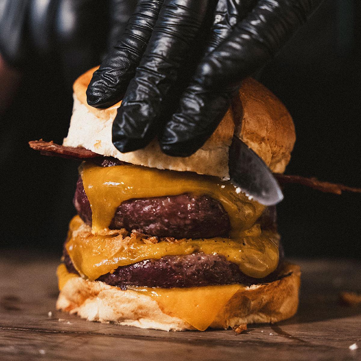 Una hamburguesa de Vaquena.