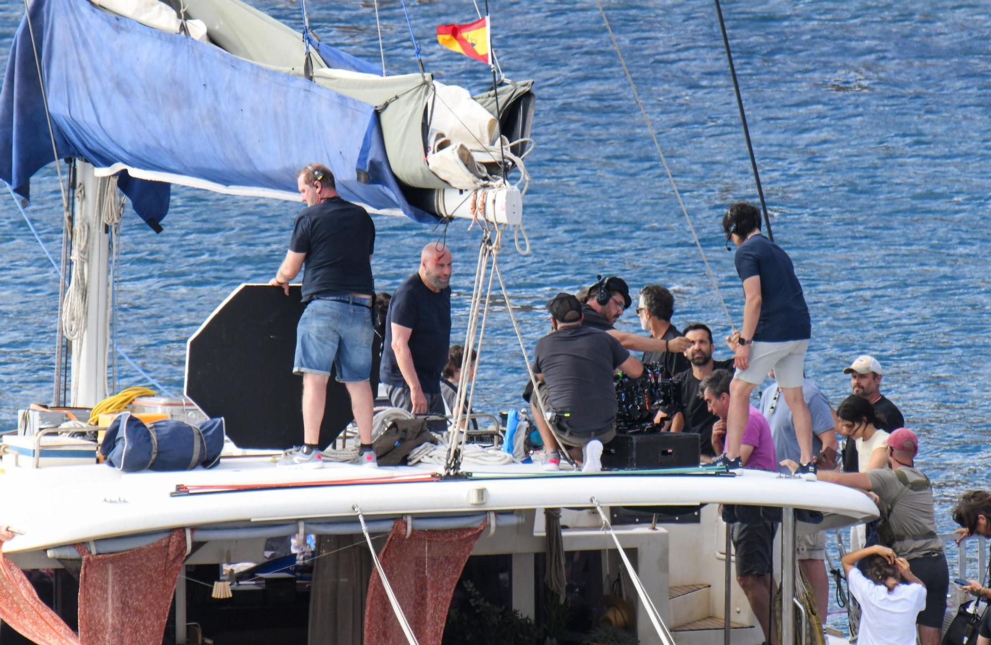 John Travolta sigue su rodaje en aguas de Gran Canaria
