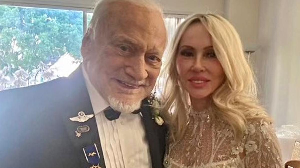 Buzz Aldrin y Anca Faur