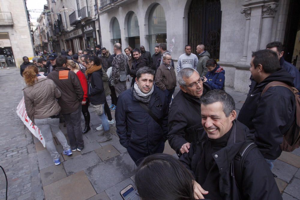 Protesta dels escombriaires de Girona