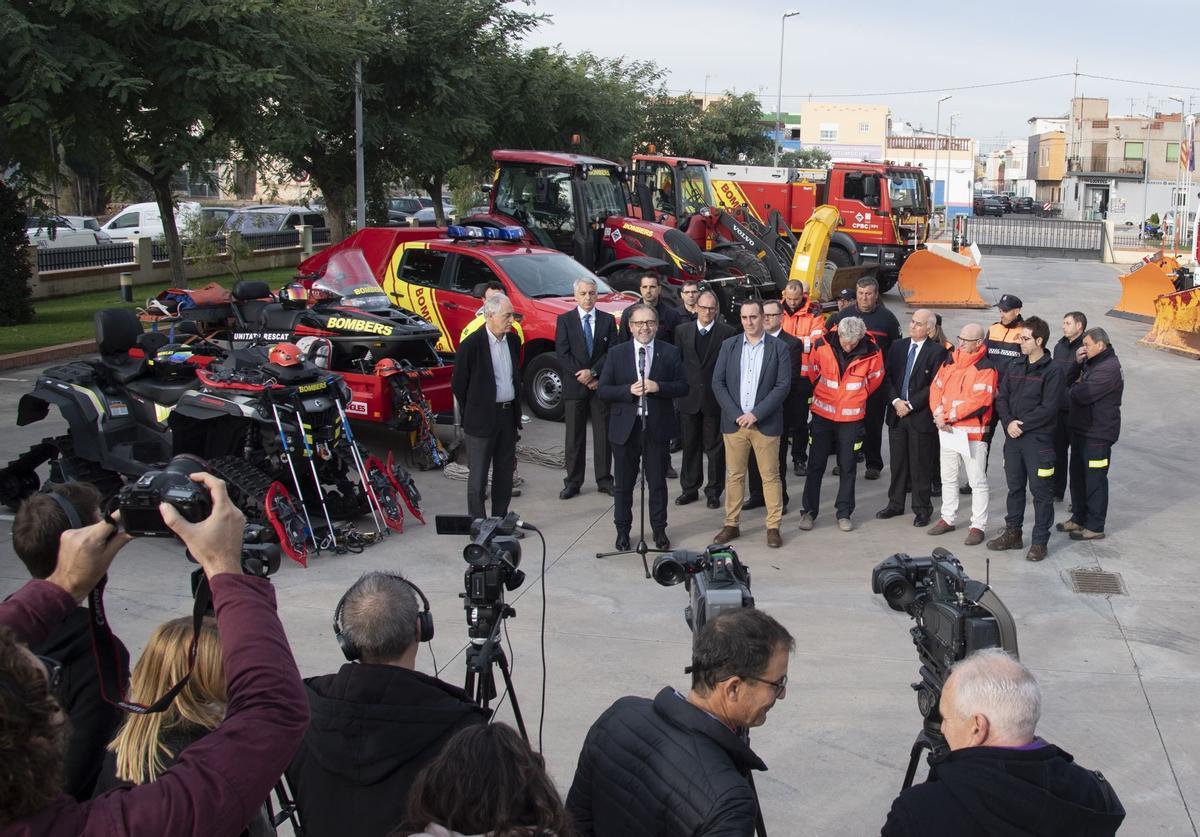 José Martí, presidente de Diputación, ha pedido la máxima precaución ante el riesgo de nevadas