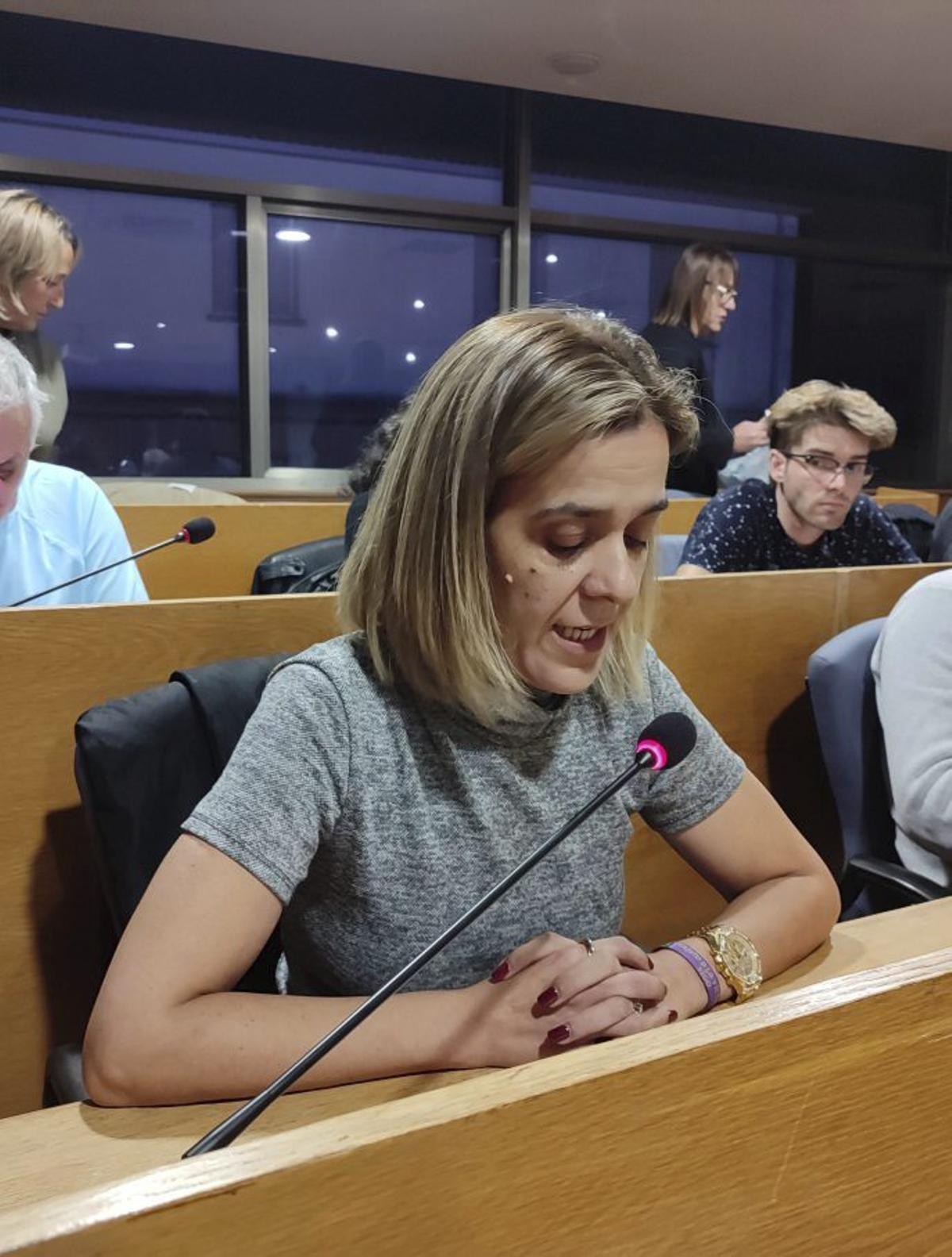 Araceli Gestido (BNG), en la Alcaldía de Cangas. | GONZALO NÚÑEZ