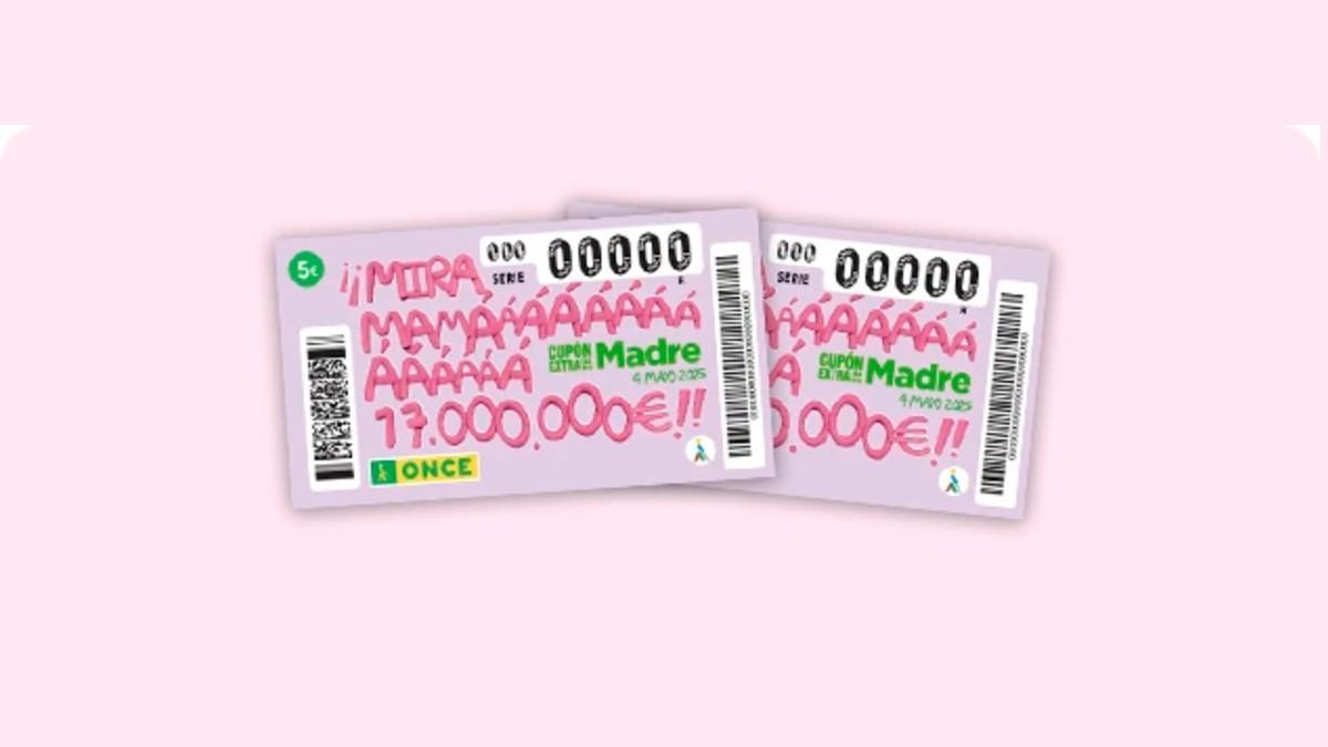 Premios del Sorteo Extra de la ONCE del Día de la Madre 2025