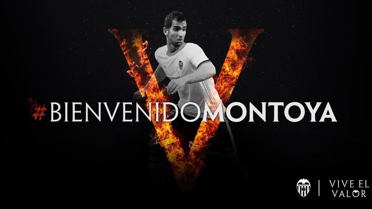 El Valencia ha confirmado la incorporación de Montoya
