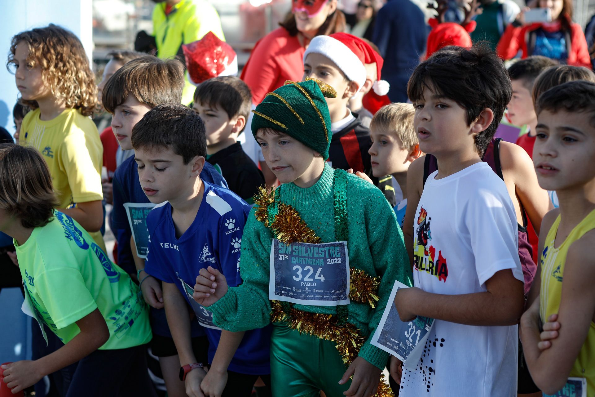 San Silvestre 2022 de niños en Cartagena