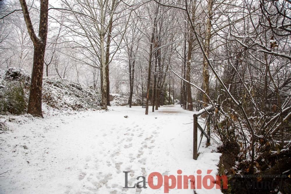 Nieve en las Fuentes del Marqués de Caravaca