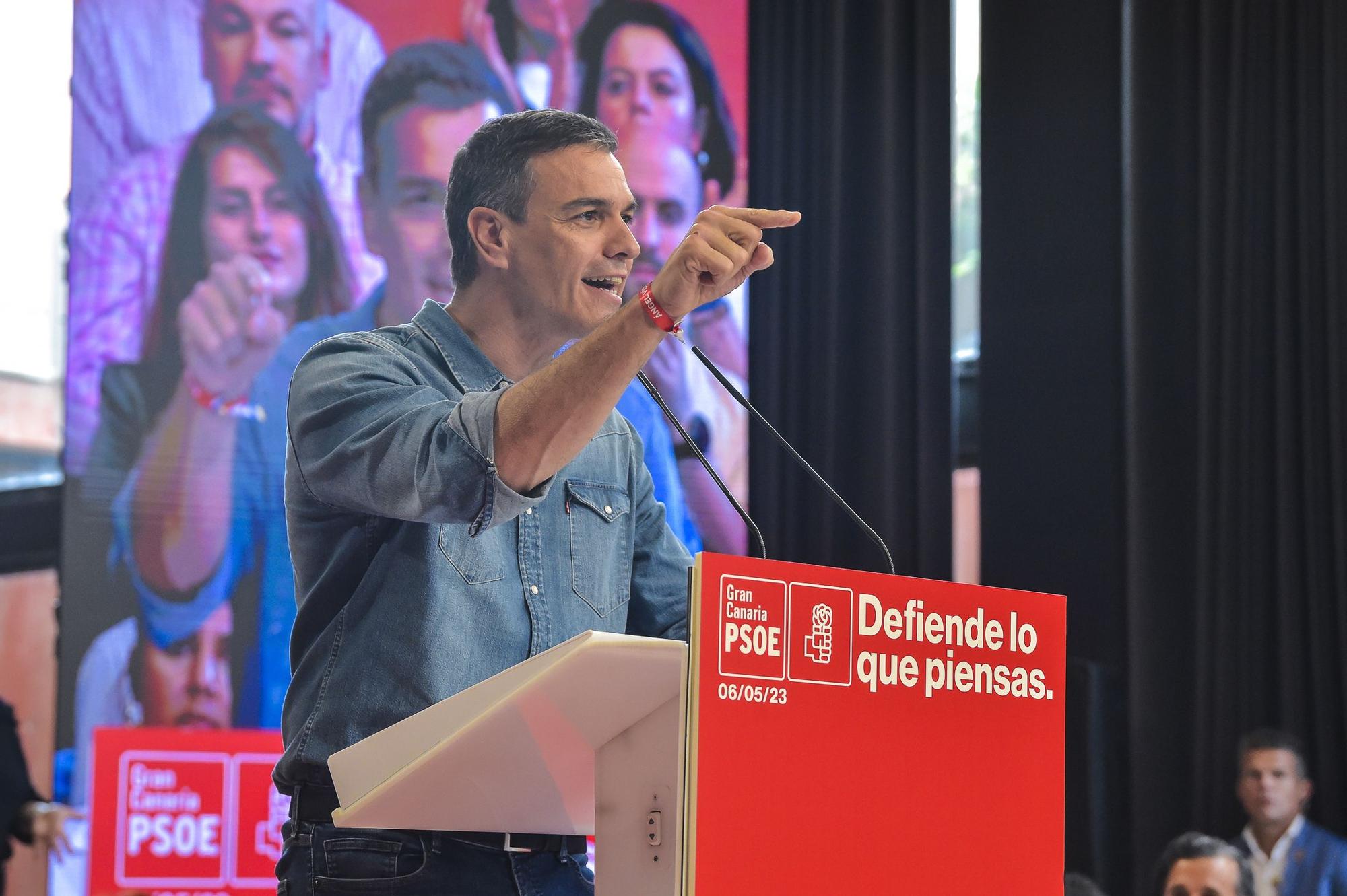 Mitin de Pedro Sánchez en Gran Canaria