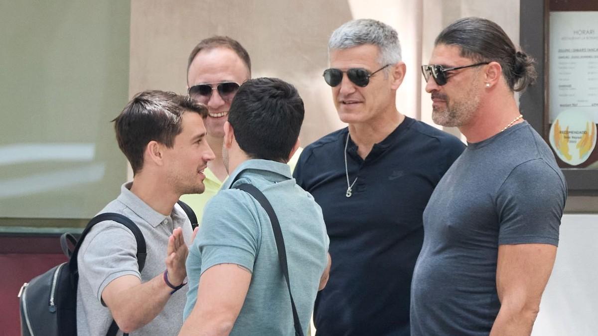 Deco, en su reunión con Andy Bara