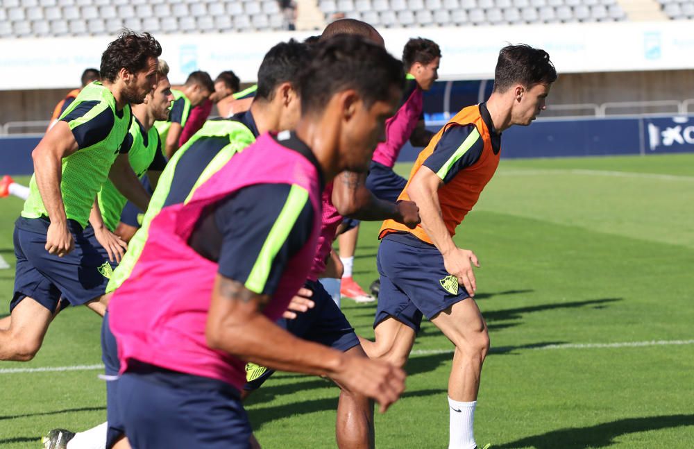 La plantilla blanquiazul vuelve al trabajo para preparar su próximo encuentro, ante el CD Leganés