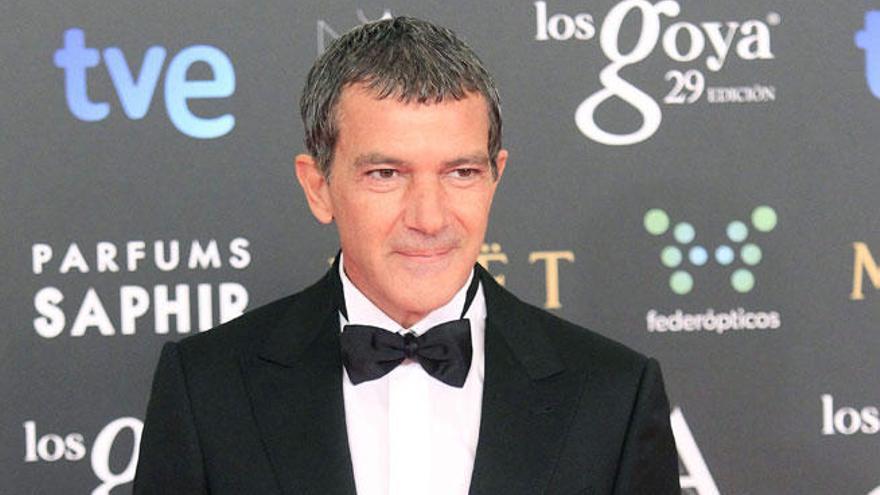 Antonio Banderas durante la pasada edición de los Goya.