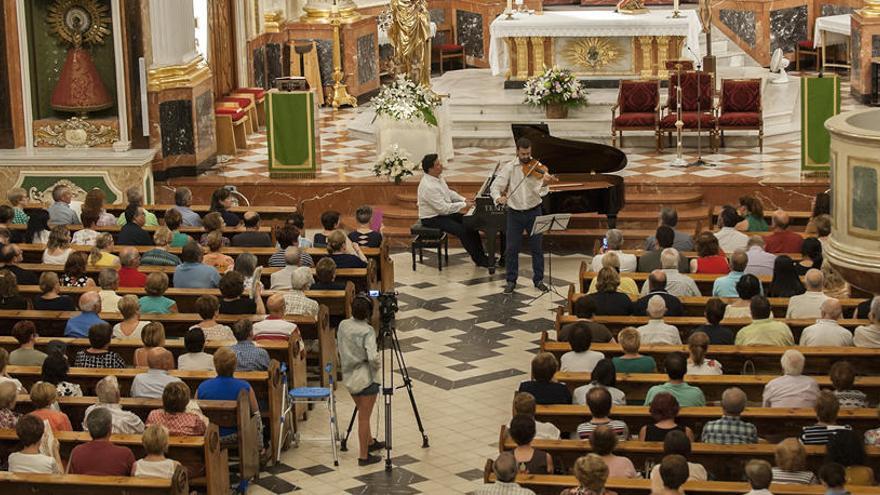 Imagen del concierto celebrado en la iglesia