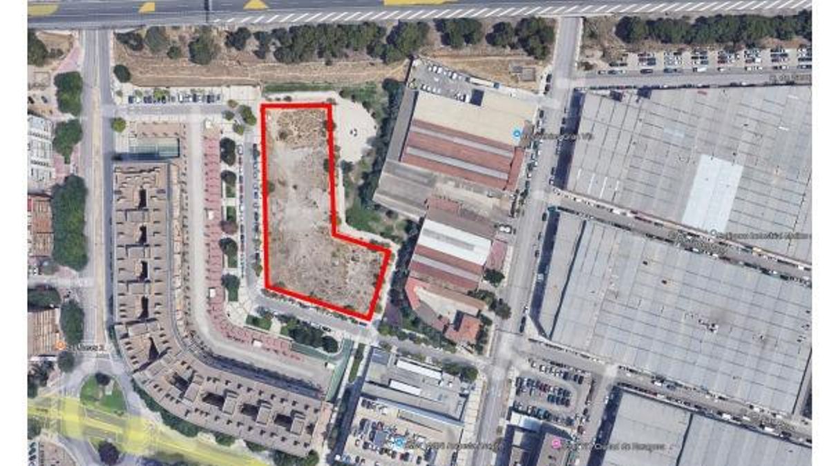 Parcela del Picarral donde irán parte de las nuevas viviendas de Zaragoza.