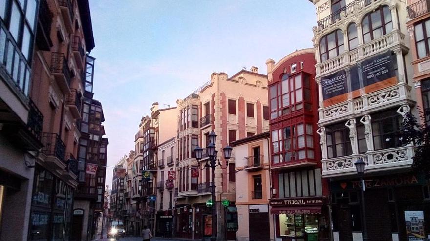 La plaza de Sagasta, esta mañana.