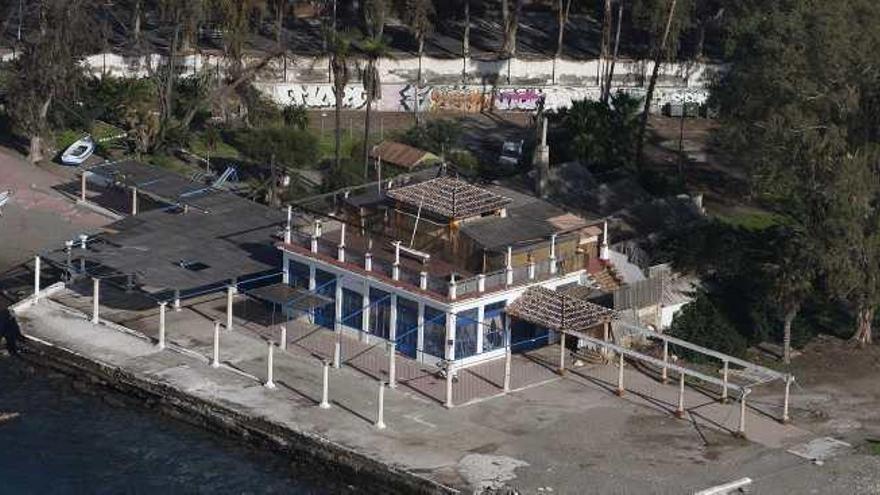 Vista del antiguo balneario de los Baños del Carmen, donde hay instalado un restaurante.