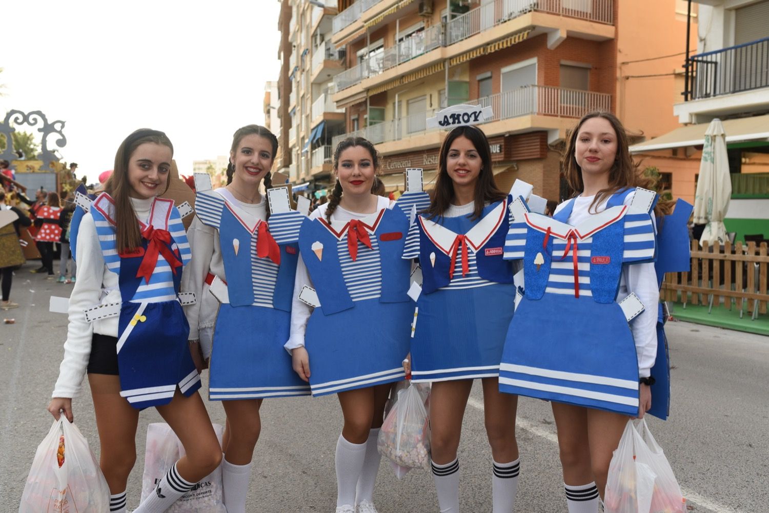 Cabalgata fallera de 2020 en el Port de Sagunt.