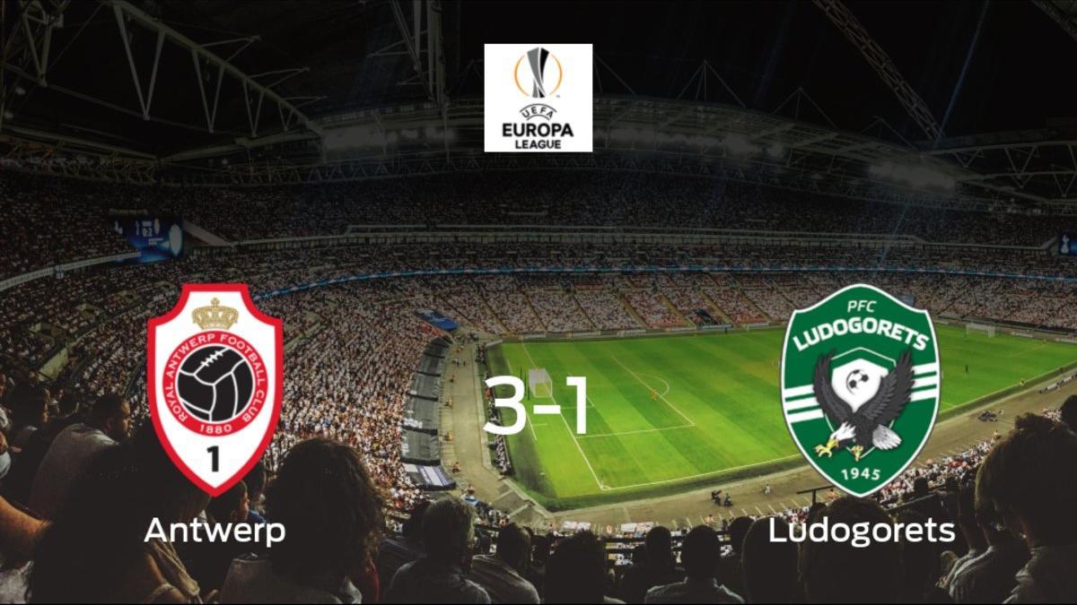 El Royal Antwerp vence por 3-1 al Razgrad Ludogorets