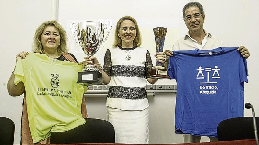 El turno de oficio de Badajoz conmemora su día con una carrera junto al río