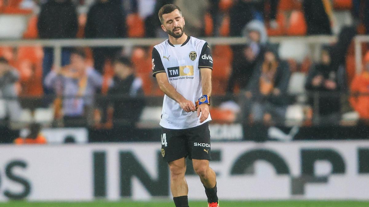 Gayà en el partit d’ahir contra l’Atlètic de Madrid