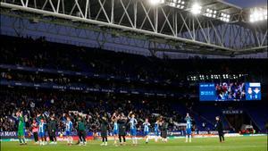 El RCDE Stadium celebra la victoria ante el Betis