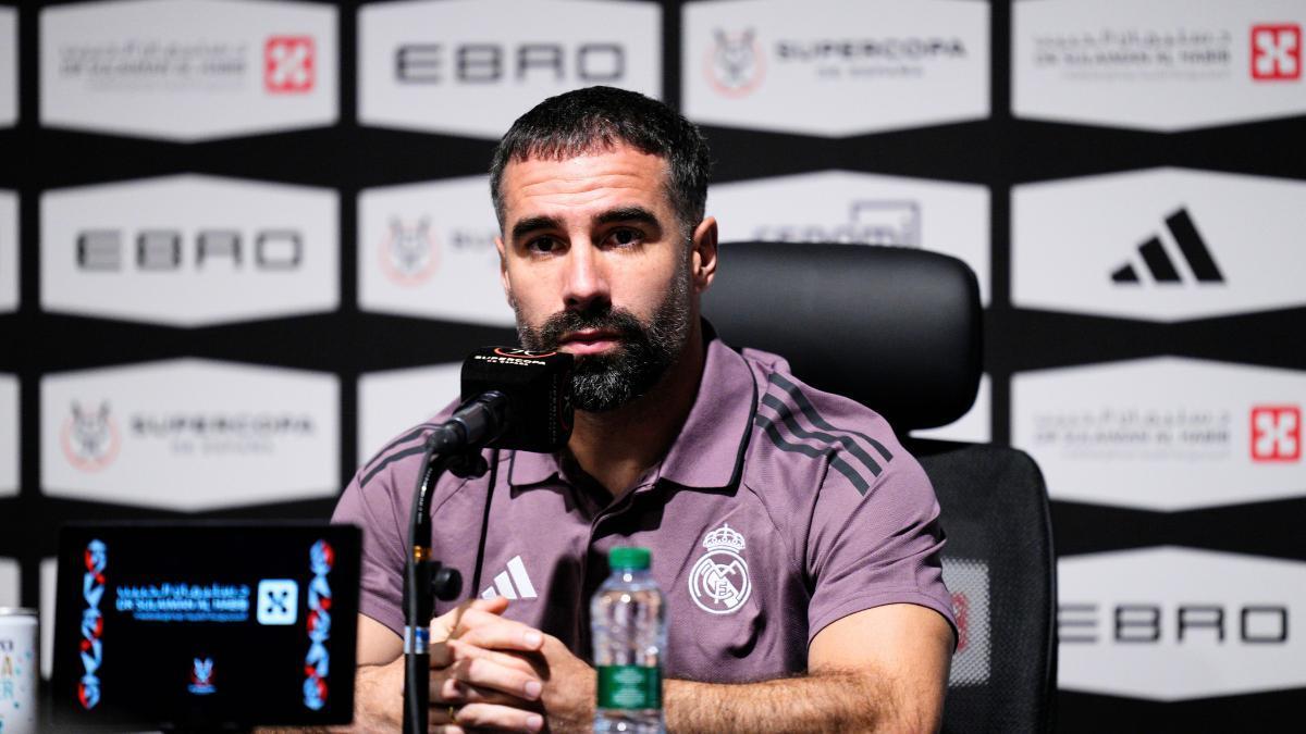 Dani Carvajal en una rueda de prensa