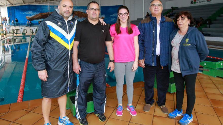 Imagen de los entrenadores de la Selección Canaria de Natación.