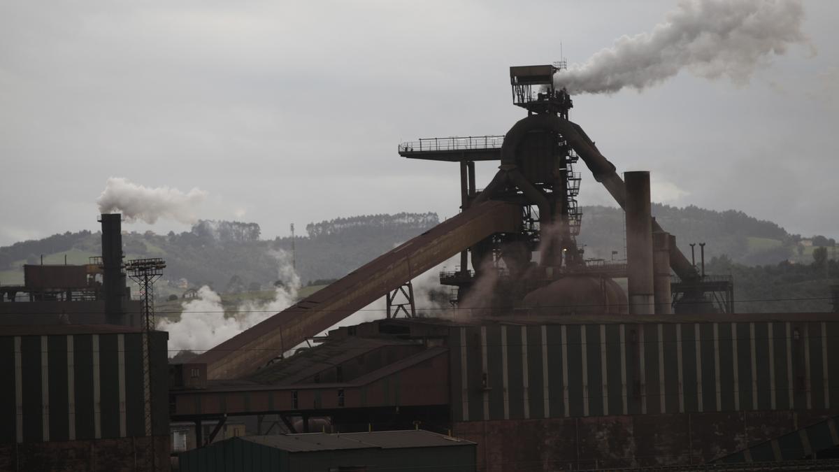 Horno alto de Arcelor en Gijón.