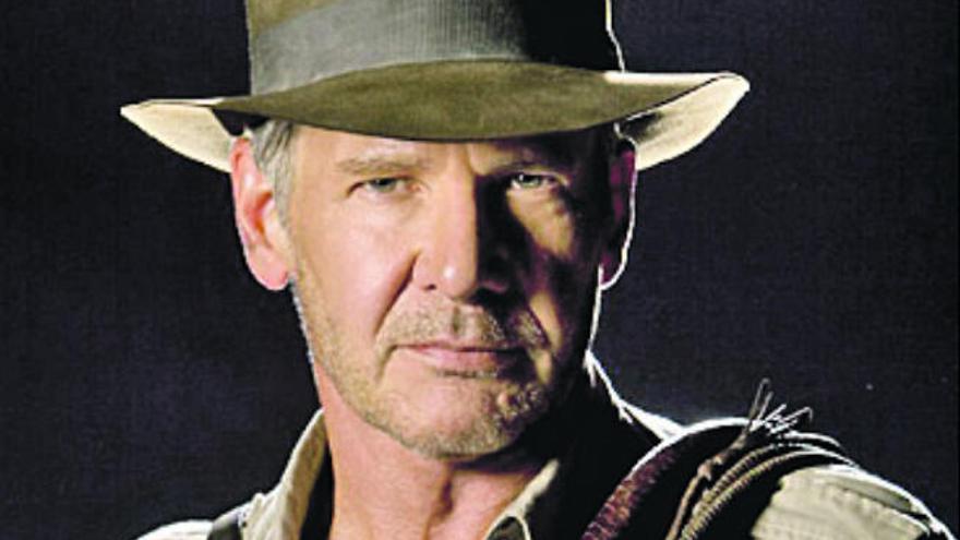 Harrison Ford, caracterizado.