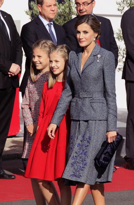 La última aparición pública de la Princesa antes de su 12 cumplaños fue en el Desfile de la Fiesta Nacional, presidido por los Reyes, el 12 de octubre de 2017. EFE