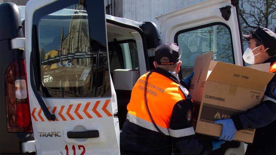 Trabajadores en Pontevedra.