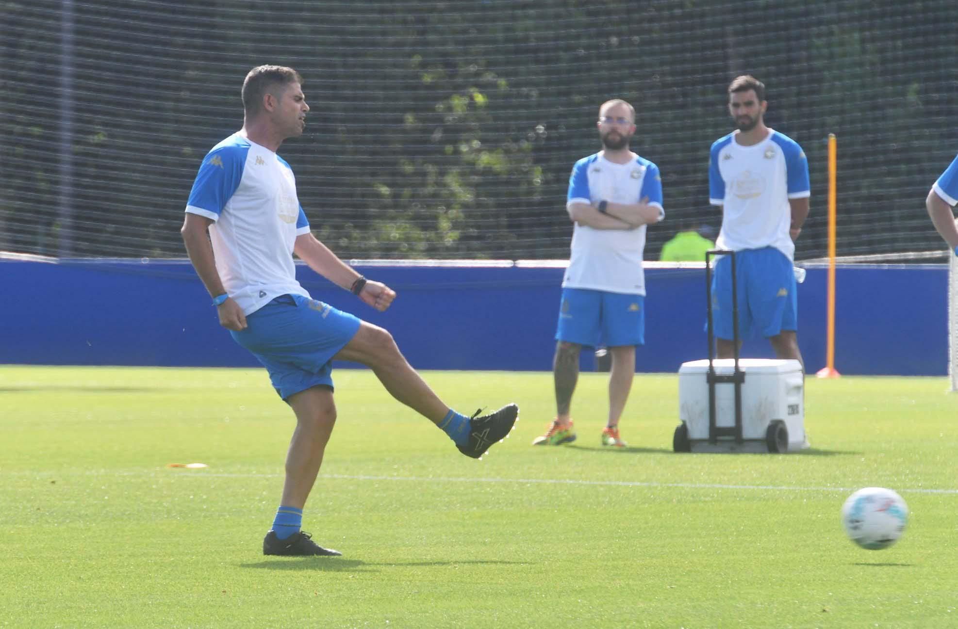 Primer entrenamiento bajo las órdenes de Antonio Hidalgo