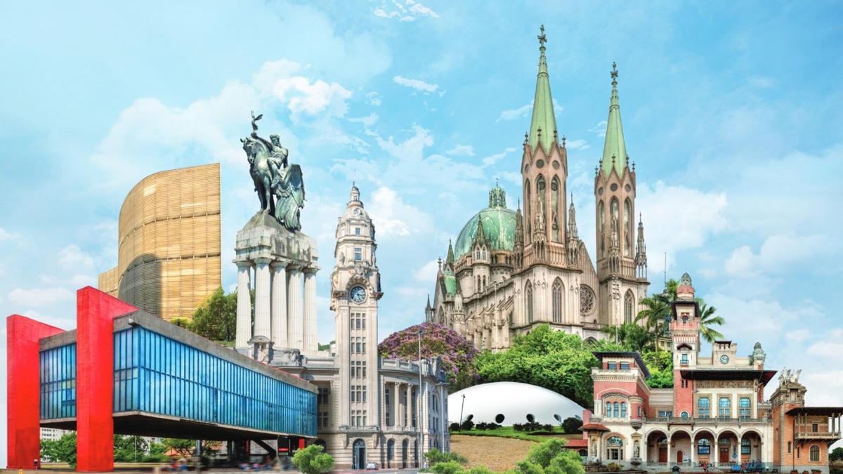 Ilustración de los siete imprescindibles de São Paulo
