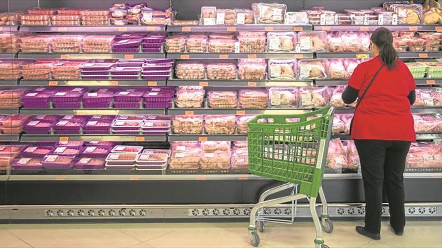 Llenar la nevera vale 115 € al mes y la carne acapara el 22% del gasto