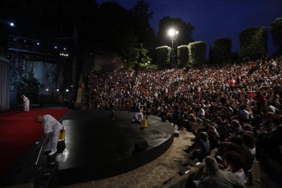 El anfiteatro del Teatre Grec, en la inauguración del festival del 2015.